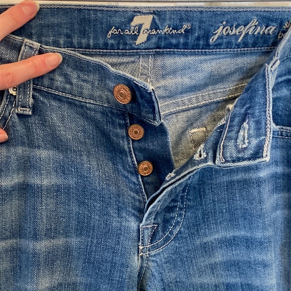 7 For All Mankind josefina skinny boyfriend jeans - 27 - Picture 4 of 7